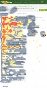 heat map of job posting